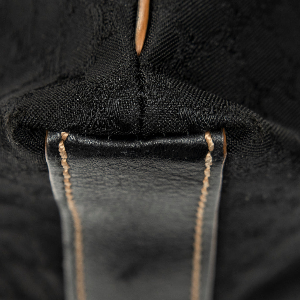 Shoulder Bag Vertical Shopper Tote Black Macadam Canvas
