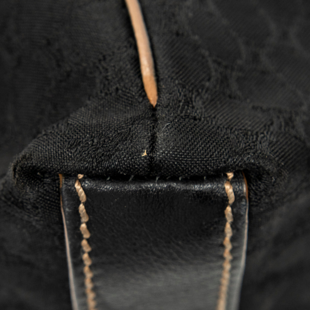 Shoulder Bag Vertical Shopper Tote Black Macadam Canvas