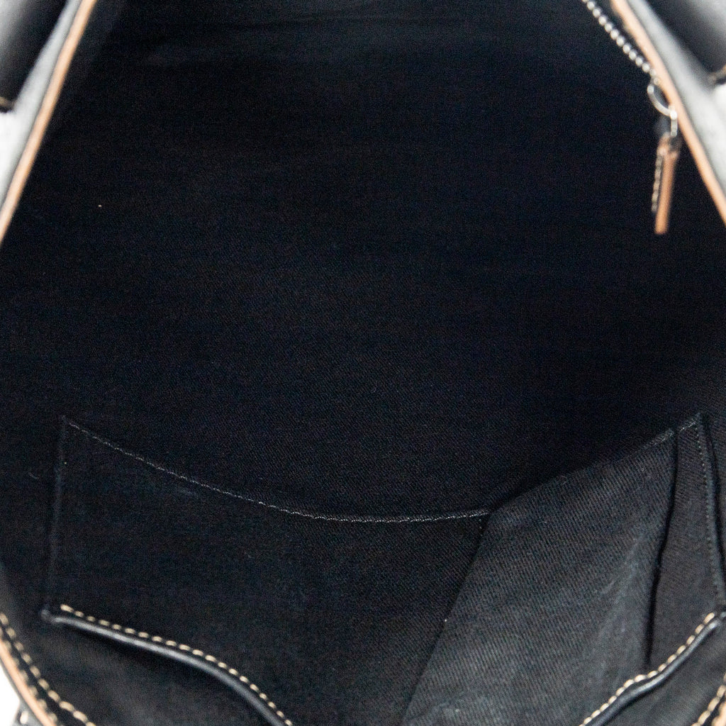 Shoulder Bag Vertical Shopper Tote Black Macadam Canvas