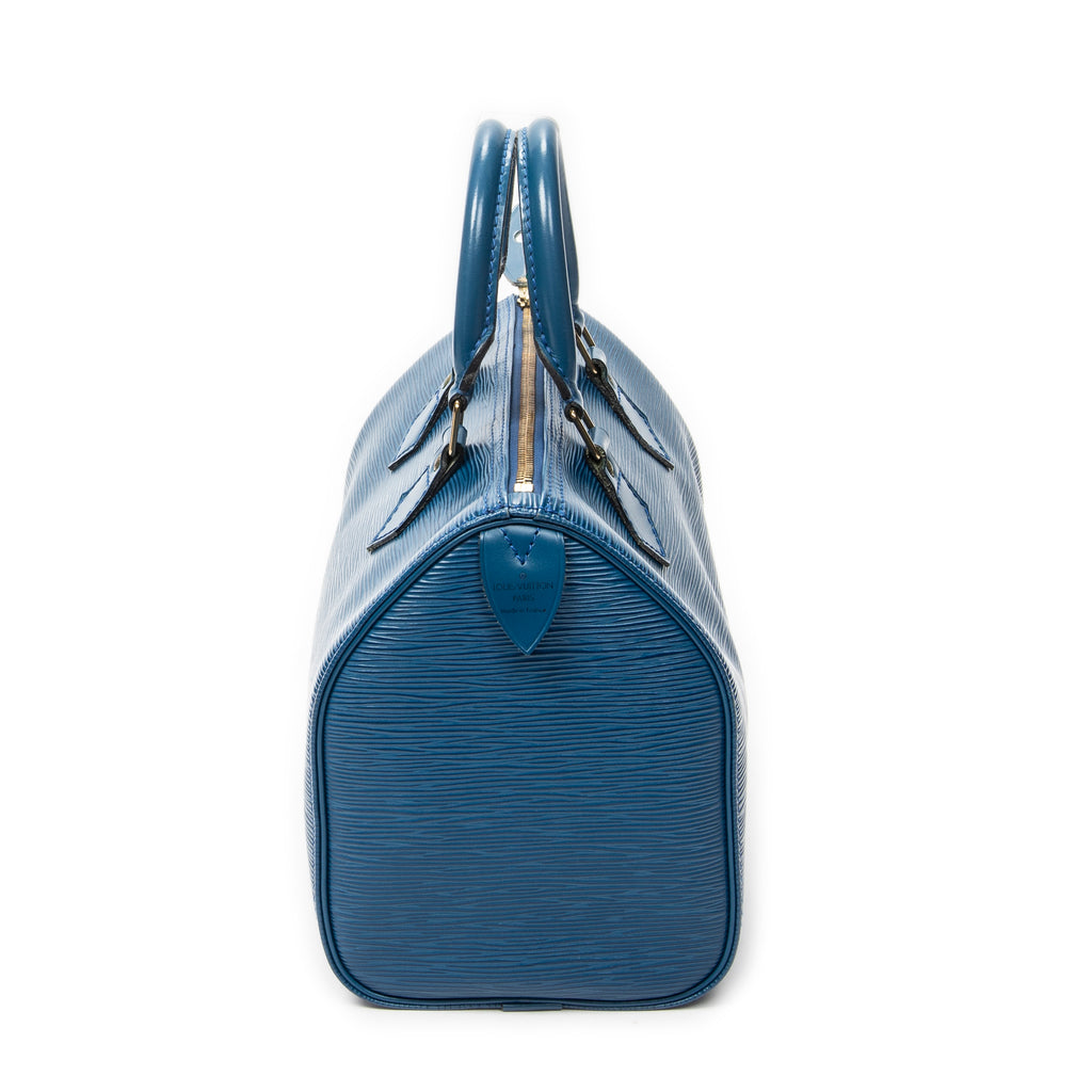 Handbag Speedy 25 Blue Epi