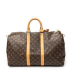 Travel Bag Keepall 45 Brown Monogram Canvas