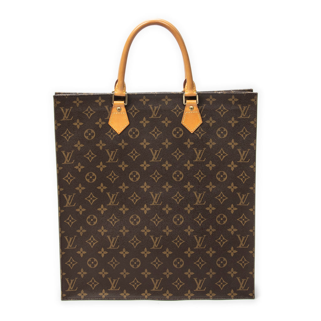 Handbag Sac Plat Brown Monogram Canvas