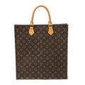 Handbag Sac Plat Brown Monogram Canvas