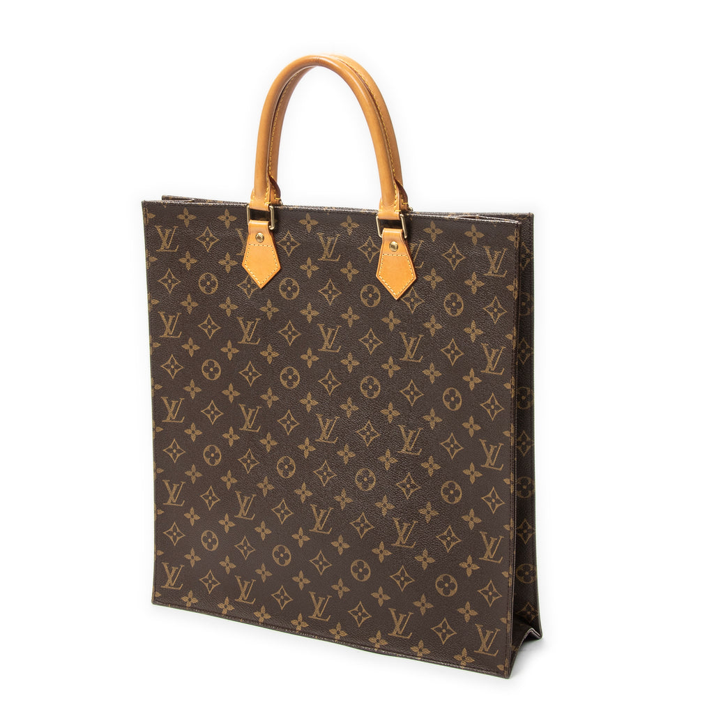 Handbag Sac Plat Brown Monogram Canvas