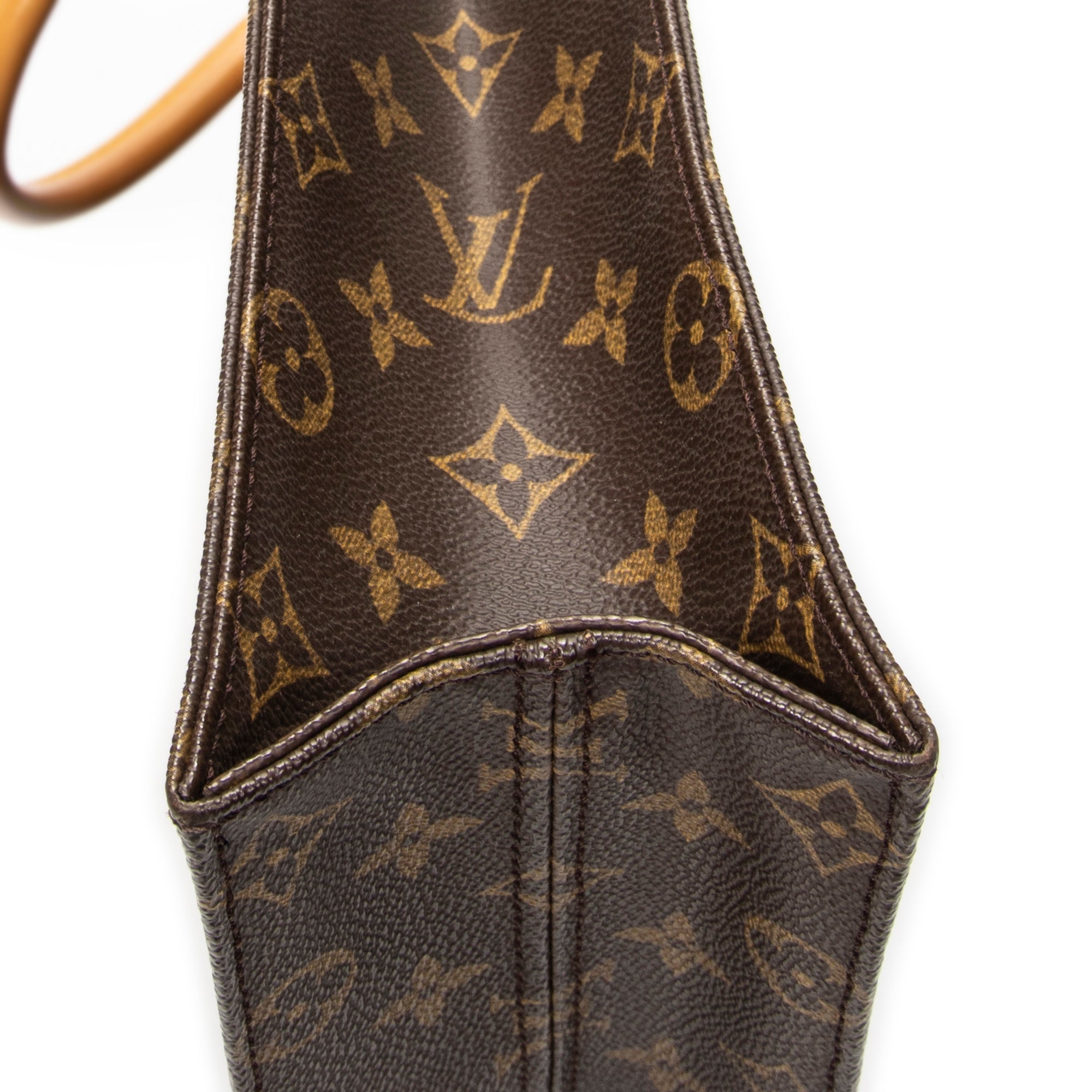 Handbag Sac Plat Brown Monogram Canvas