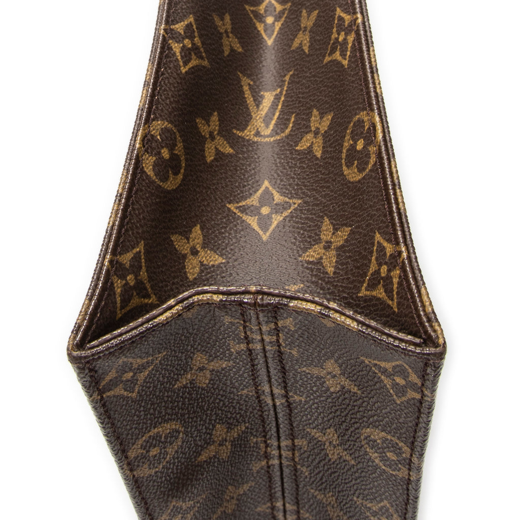 Handbag Sac Plat Brown Monogram Canvas