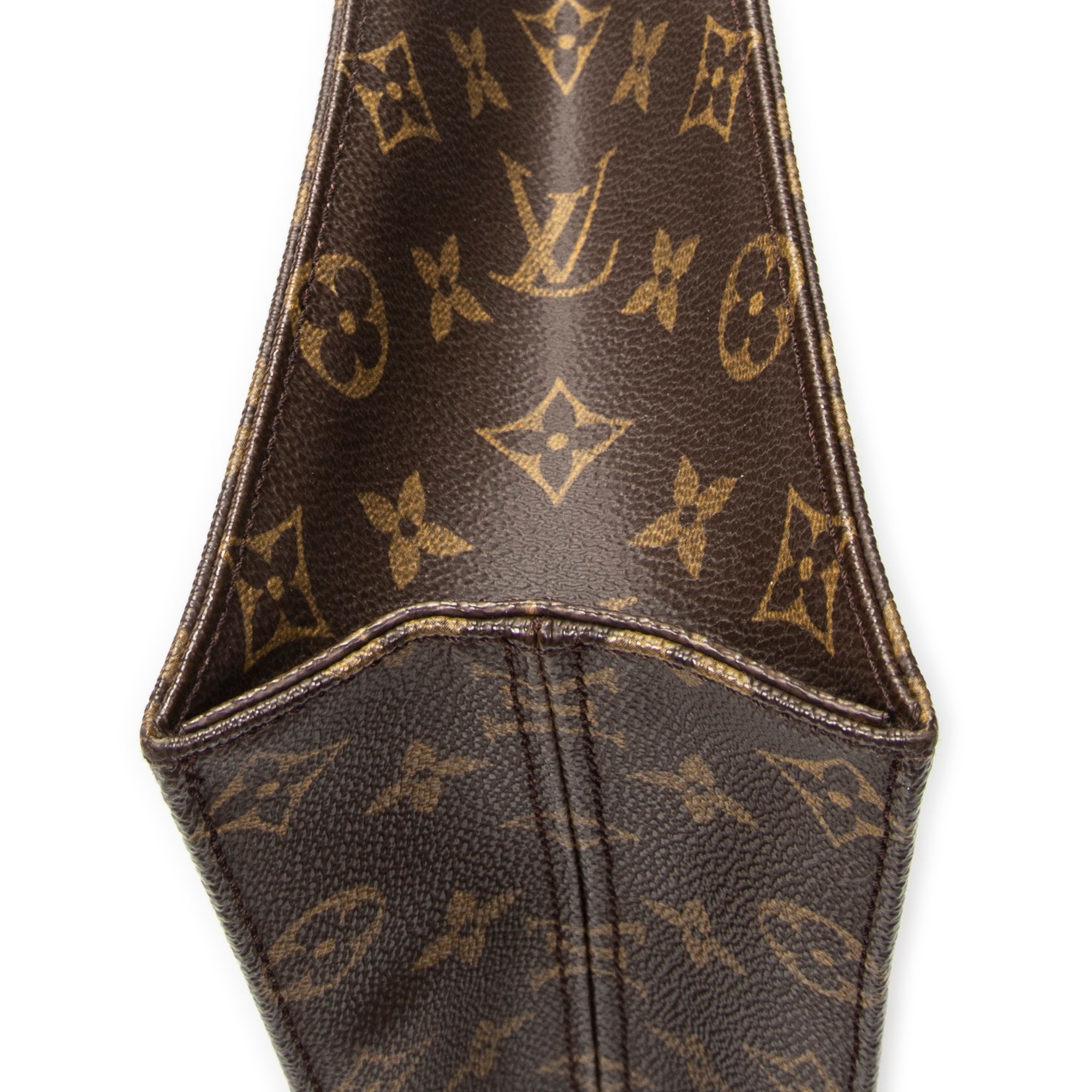 Handbag Sac Plat Brown Monogram Canvas
