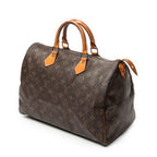 Handbag Speedy 35 Brown Monogram Canvas