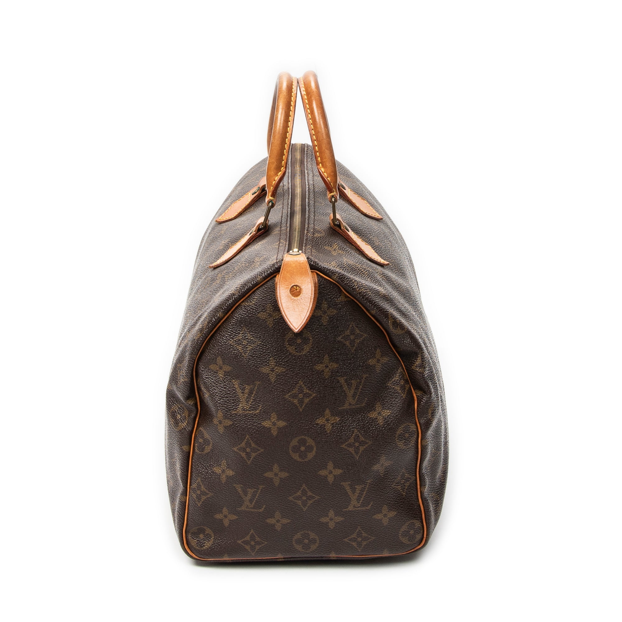 Handbag Speedy 35 Brown Monogram Canvas