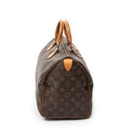 Handbag Speedy 35 Brown Monogram Canvas