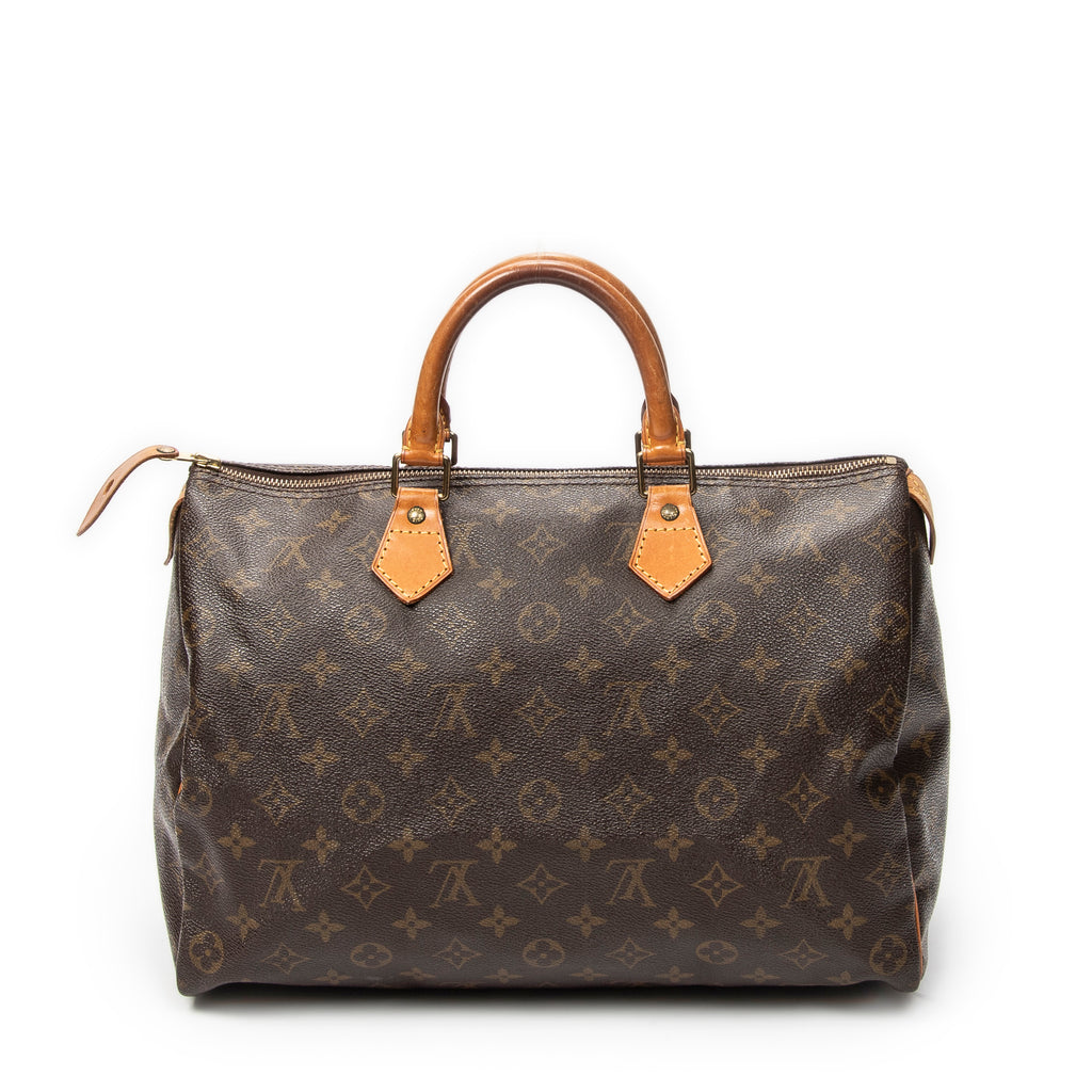 Handbag Speedy 35 Brown Monogram Canvas