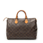 Handbag Speedy 35 Brown Monogram Canvas