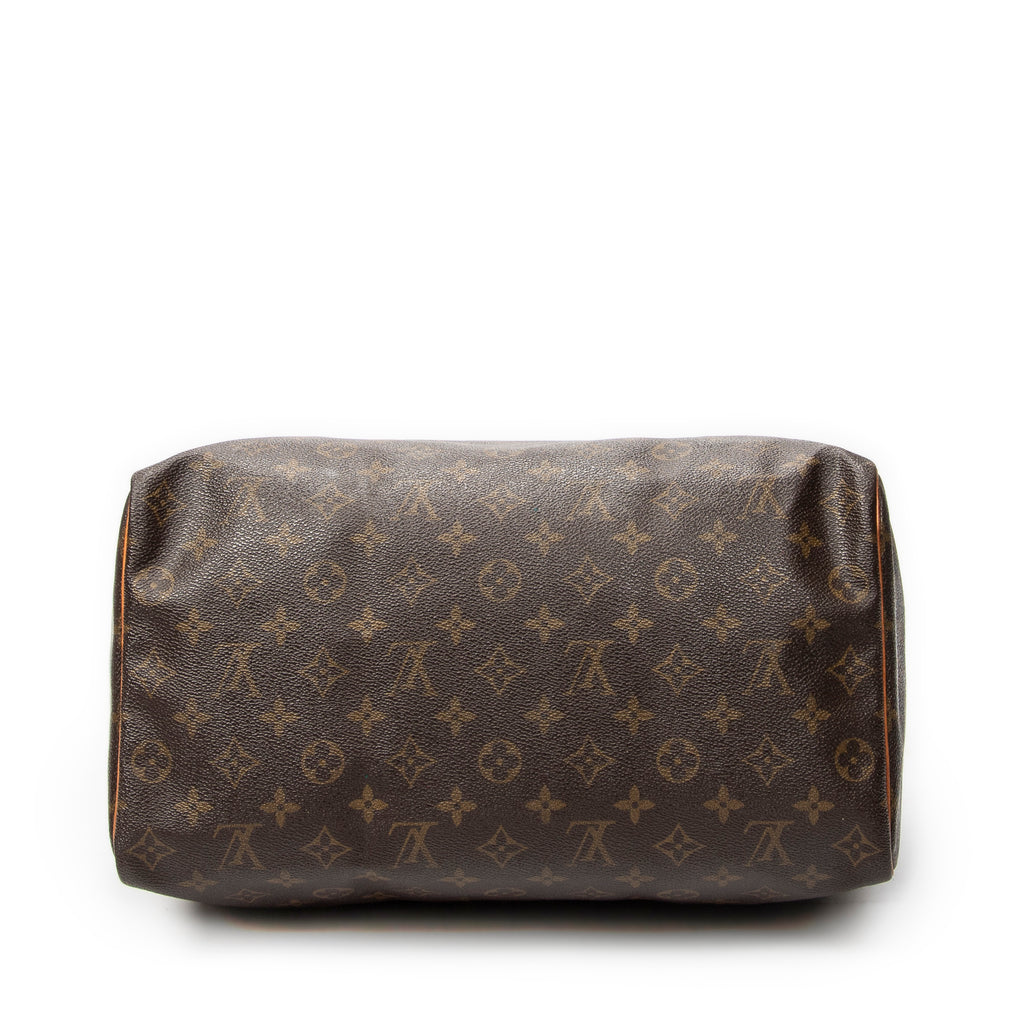 Handbag Speedy 35 Brown Monogram Canvas