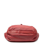 Shoulder Bag Large Bee Tote Red Cannage Deerskin Leather