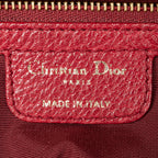 Shoulder Bag Large Bee Tote Red Cannage Deerskin Leather