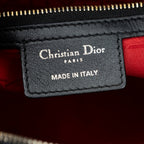 Shoulder Bag Large Lady Dior Zip Black Cannage Lambskin Leather