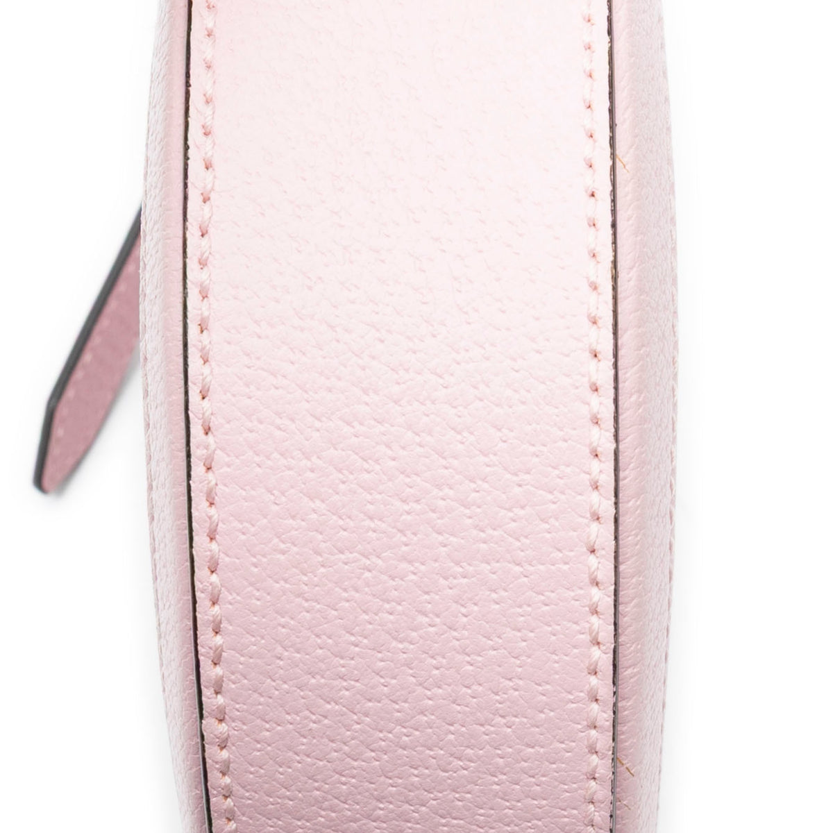 Shoulder Bag Mini GG Round Crossbody Pink Grained Leather