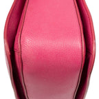 Shoulder Bag Small Puchlock Executive Tote Fuchsia Madras Leather