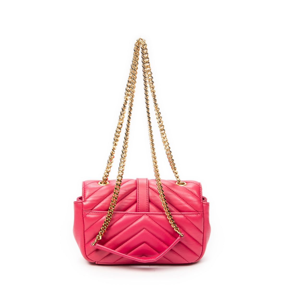 Shoulder Bag Classic Baby Chain Bag Fuchsia Pink Quilted Calfskin Leather