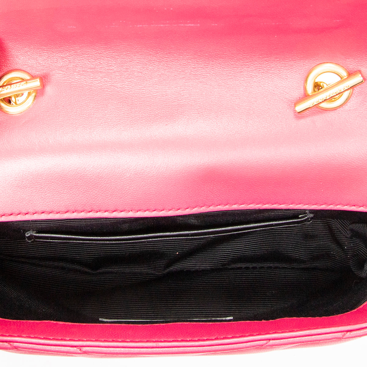 Shoulder Bag Classic Baby Chain Bag Fuchsia Pink Quilted Calfskin Leather