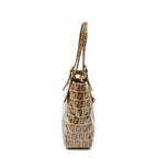 Handbag Mini Tote Brown Zucchino Coated Canvas