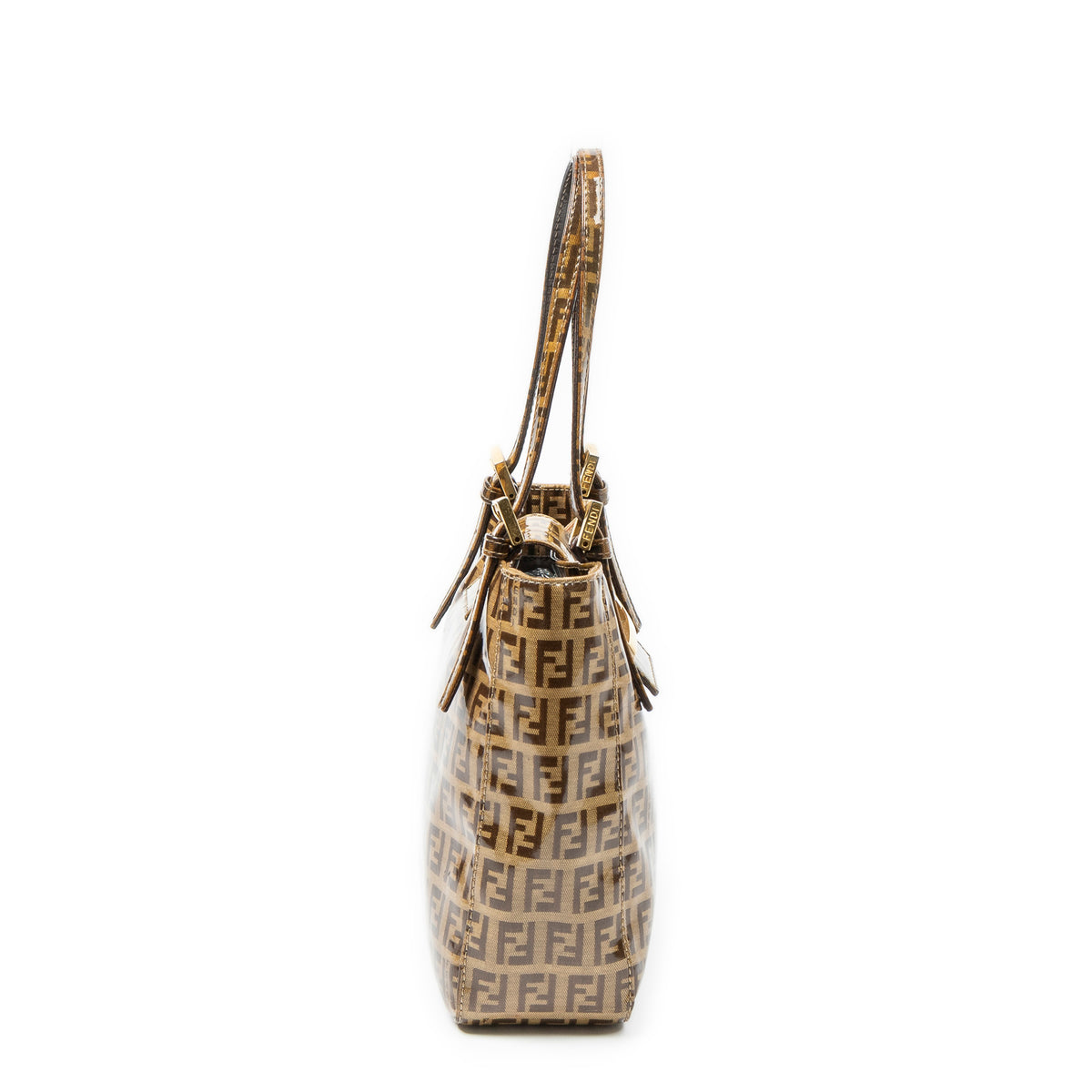 Handbag Mini Tote Brown Zucchino Coated Canvas