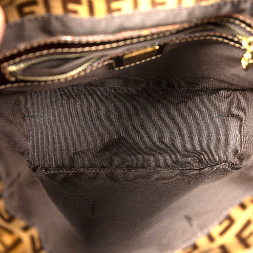 Handbag Mini Tote Brown Zucchino Coated Canvas