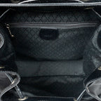 Backpack Large Bamboo Backpack Black Nylon Canvas