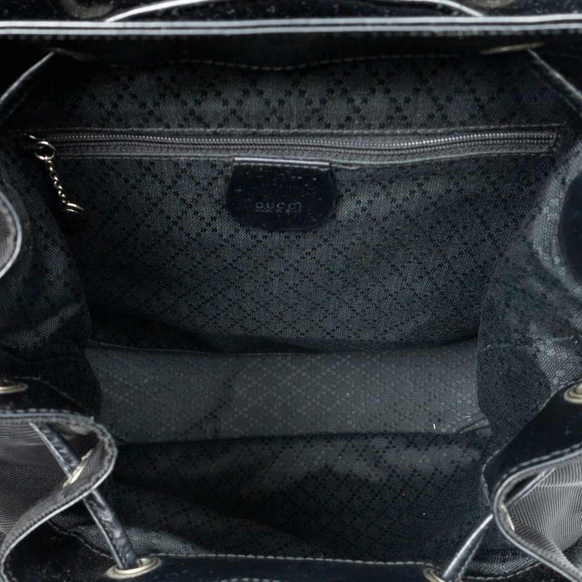 Backpack Large Bamboo Backpack Black Nylon Canvas