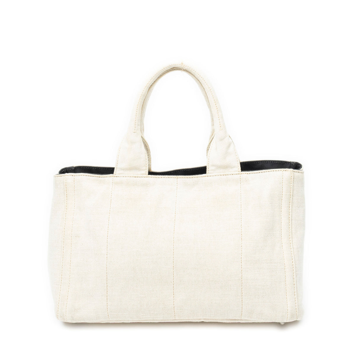 Shoulder Bag Medium Mistolino Canapa Tote Ivory Embellished Canapa Canvas