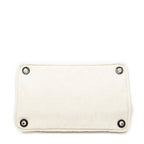 Shoulder Bag Medium Mistolino Canapa Tote Ivory Embellished Canapa Canvas