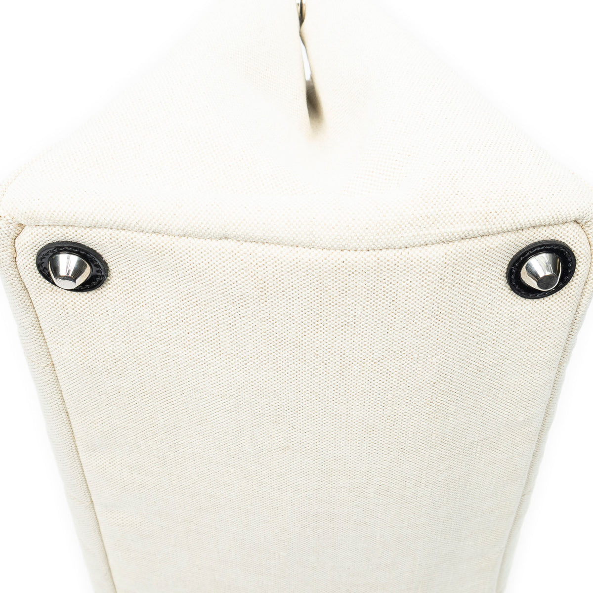 Shoulder Bag Medium Mistolino Canapa Tote Ivory Embellished Canapa Canvas