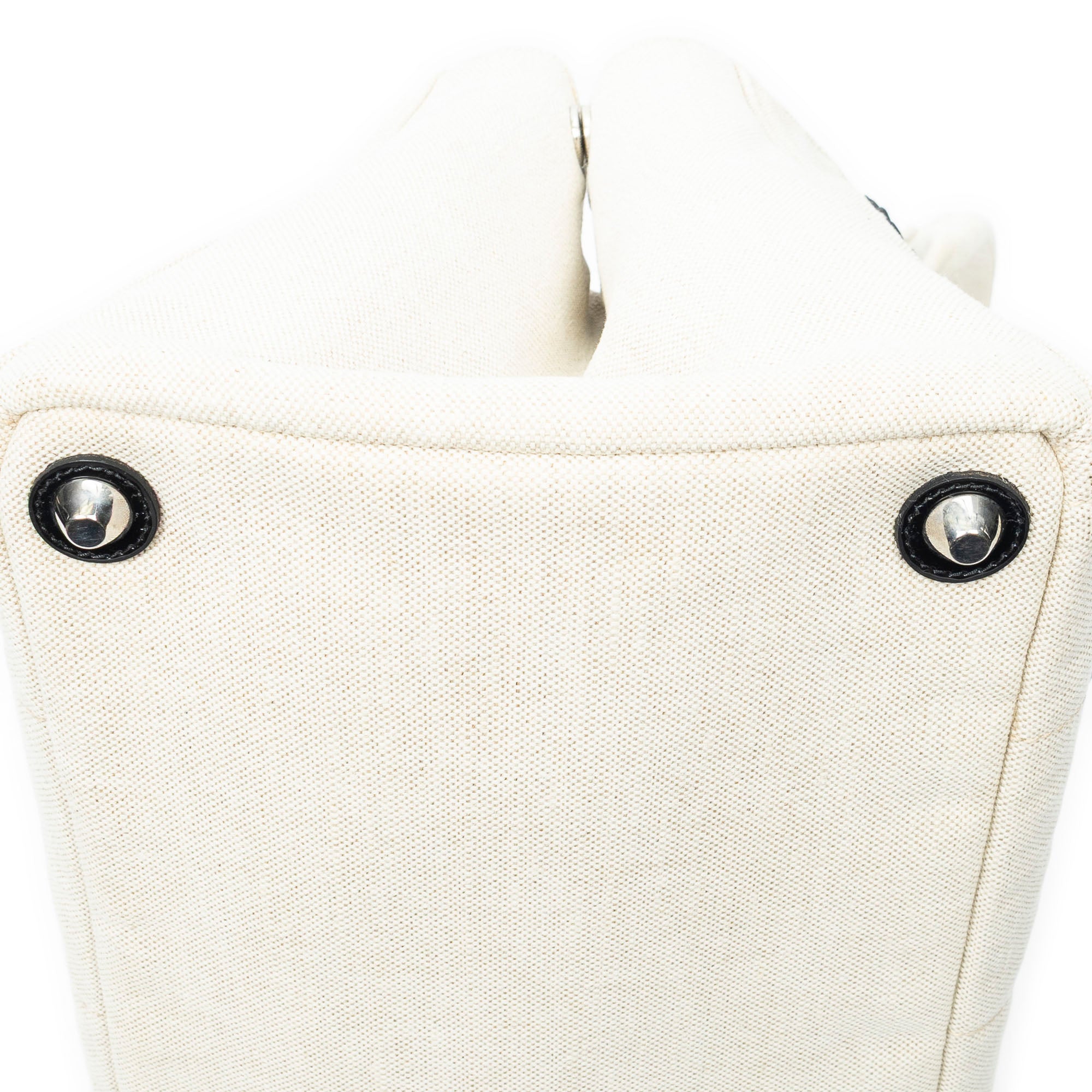 Shoulder Bag Medium Mistolino Canapa Tote Ivory Embellished Canapa Canvas