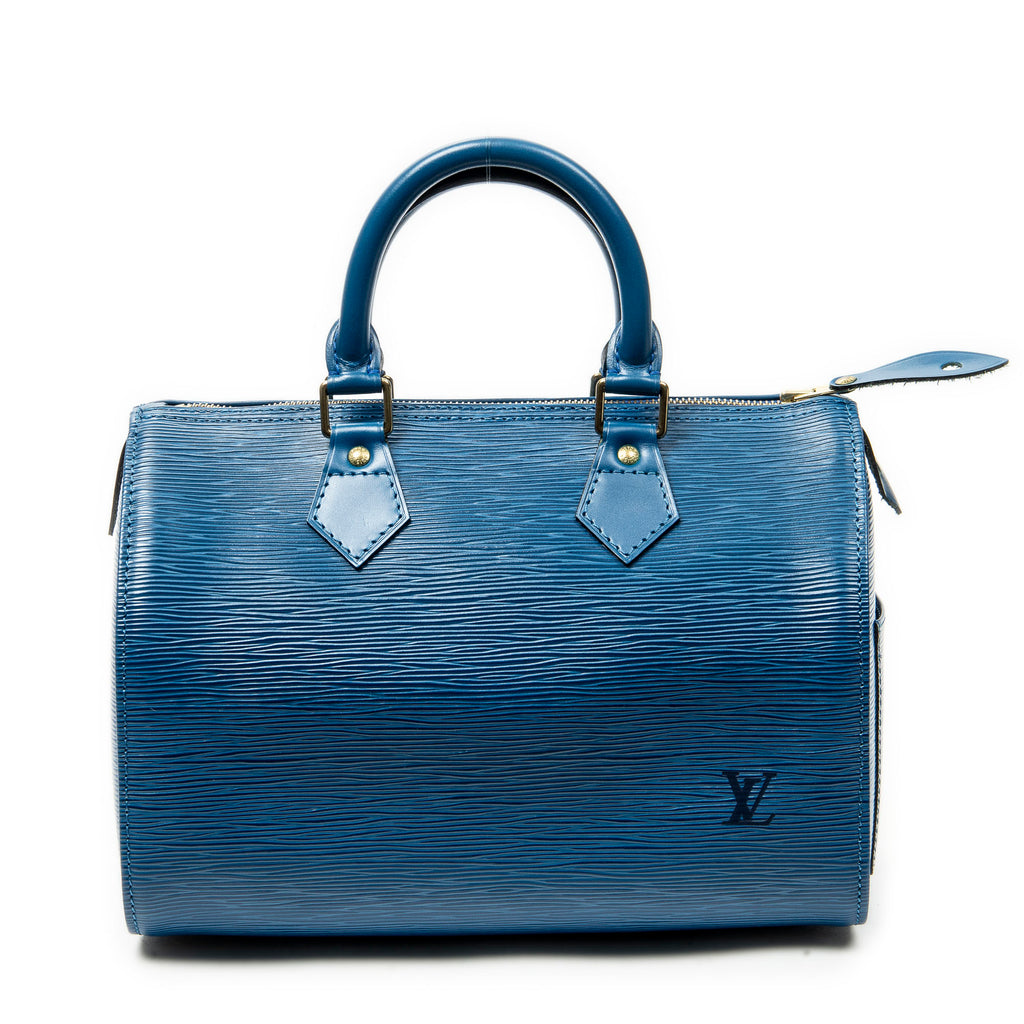 Handbag Speedy 25 Blue Epi