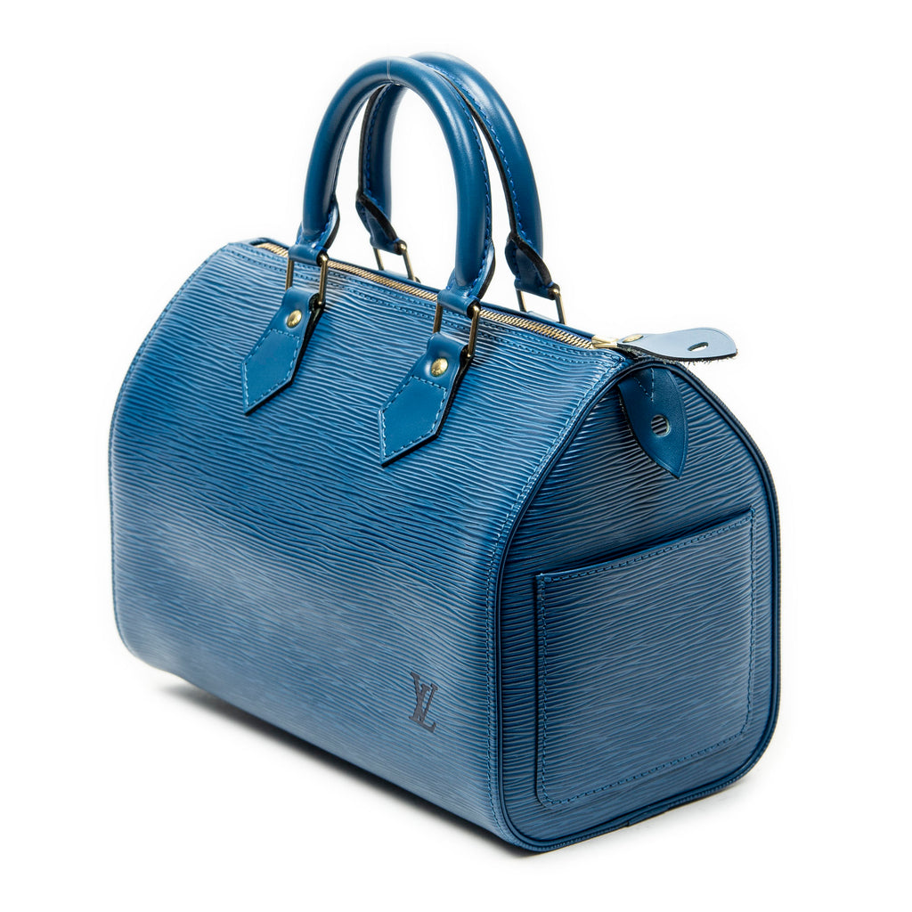 Handbag Speedy 25 Blue Epi