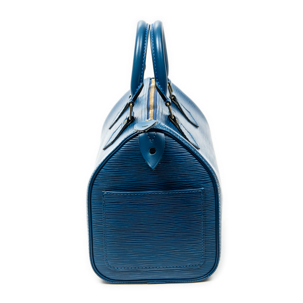 Handbag Speedy 25 Blue Epi