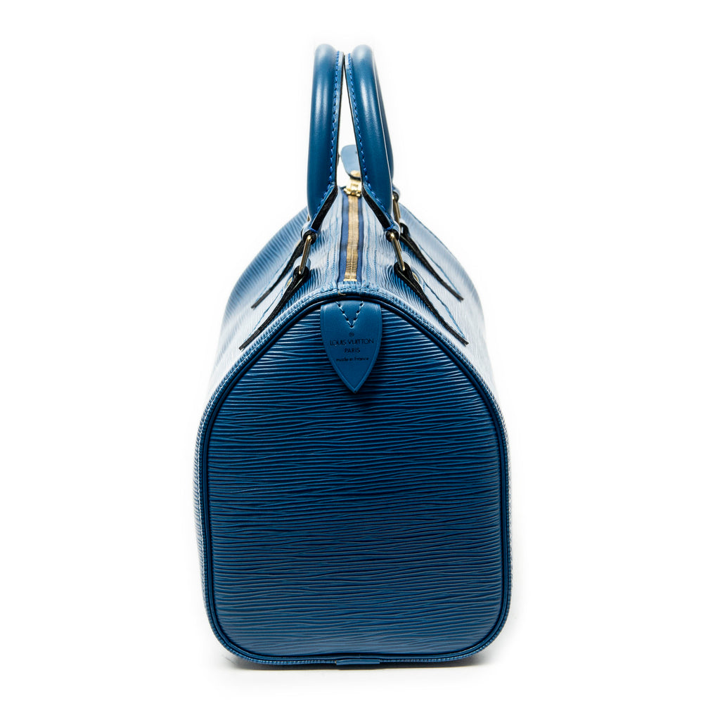 Handbag Speedy 25 Blue Epi