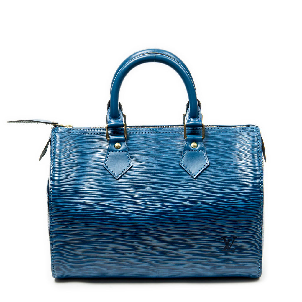Handbag Speedy 25 Blue Epi