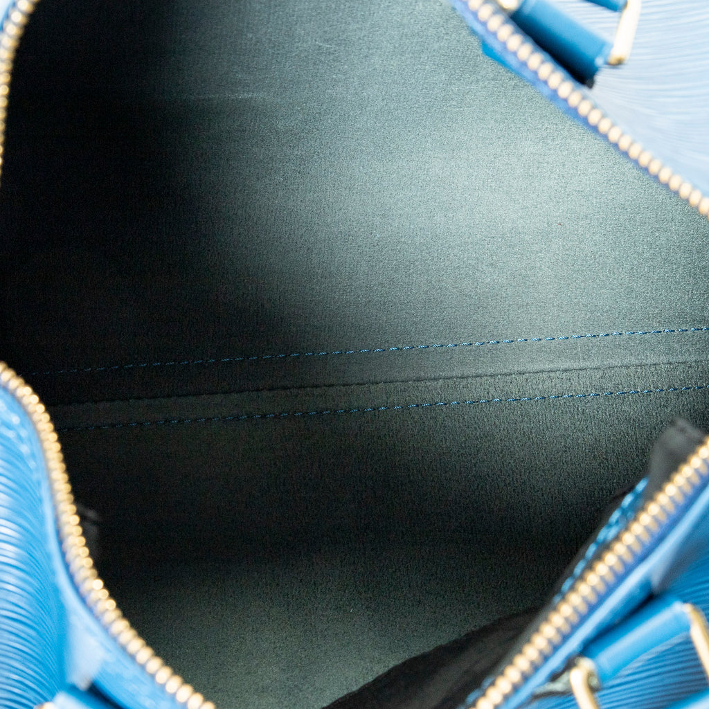 Handbag Speedy 25 Blue Epi