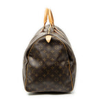 Travel Bag Keepall 55 Brown Monogram Canvas