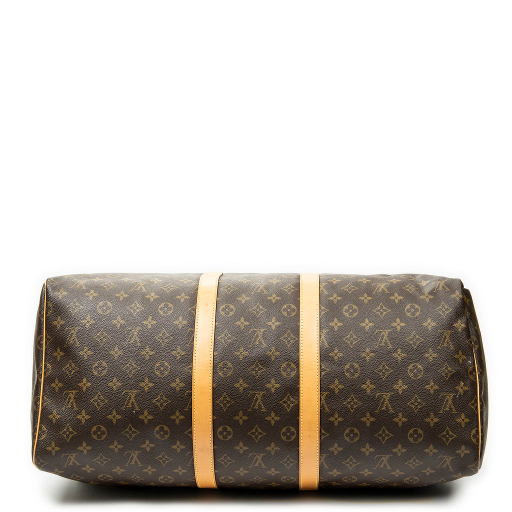 Travel Bag Keepall 55 Brown Monogram Canvas