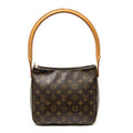 Shoulder Bag Looping MM Brown Monogram Canvas
