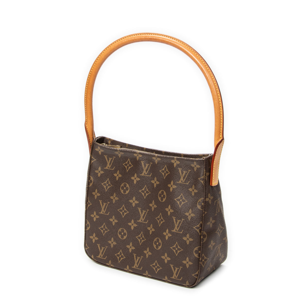 Shoulder Bag Looping MM Brown Monogram Canvas