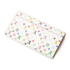 Wallet Sarah White Multicolore Monogram
