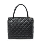 Shoulder Bag Timeless Medallion Tote Black Quilted Caviar Leather