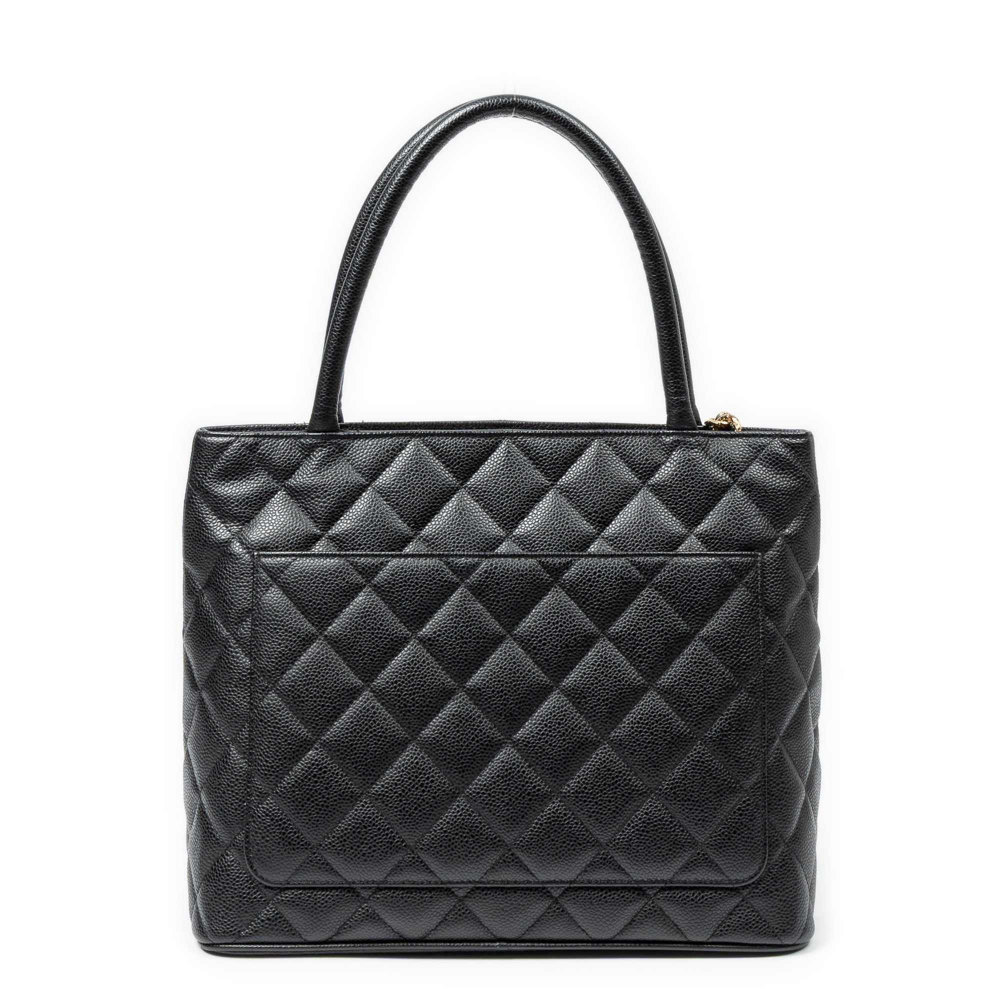Shoulder Bag Timeless Medallion Tote Black Quilted Caviar Leather