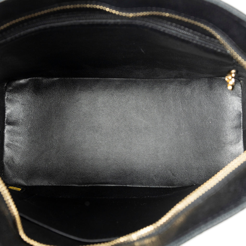 Shoulder Bag Timeless Medallion Tote Black Quilted Caviar Leather