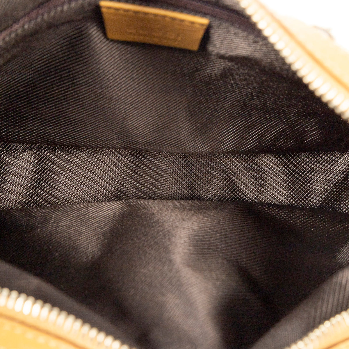 Shoulder Bag Small Shoulder Zip Hobo Beige Monogrammed Canvas