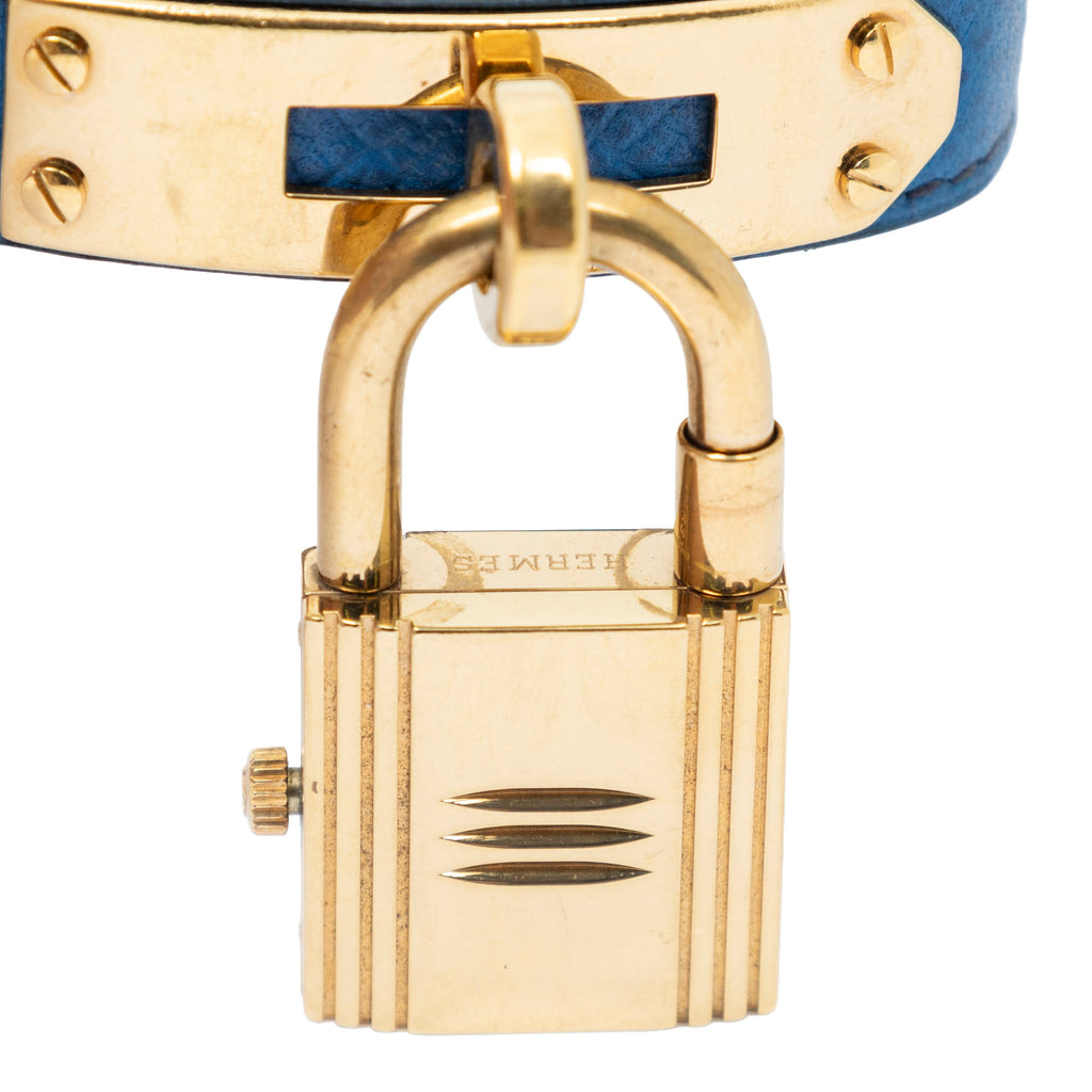 Watch Kelly Watch Blue Courchevel Leather