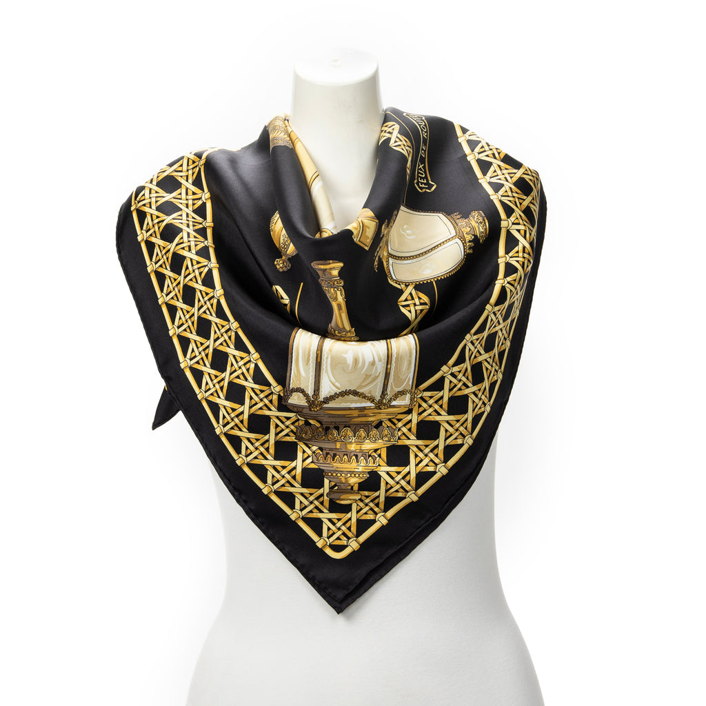 Scarf Scarf Black 100% Twill Silk